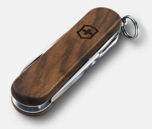 Victorinox Classic Swiss Army Knife - SD Wood 58mm Brown