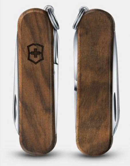 Victorinox Classic Swiss Army Knife - SD Wood 58mm Brown