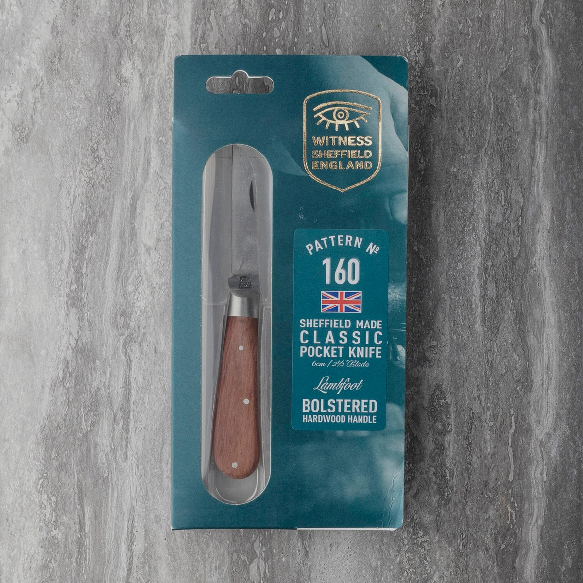 Taylors Eye Witness Sheffield Made Classic Hardwood 6cm Lambfoot Pocket Knife