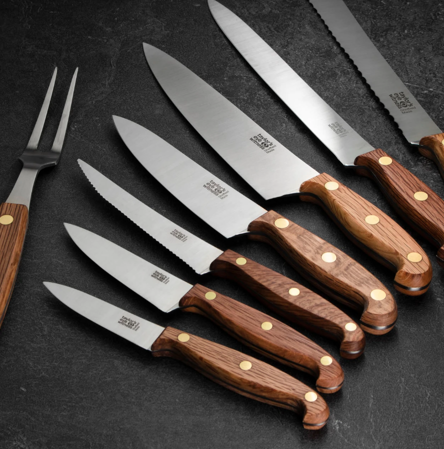 Taylors Eye Witness 'Heritage Oak' Sheffield Made 15cm Cook's Knife