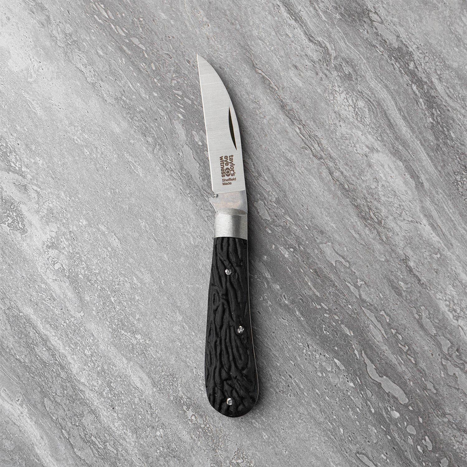 Taylors Eye Witness Farmer's 6cm Tackler's Pocket Knife Bolstered Imitation Stag