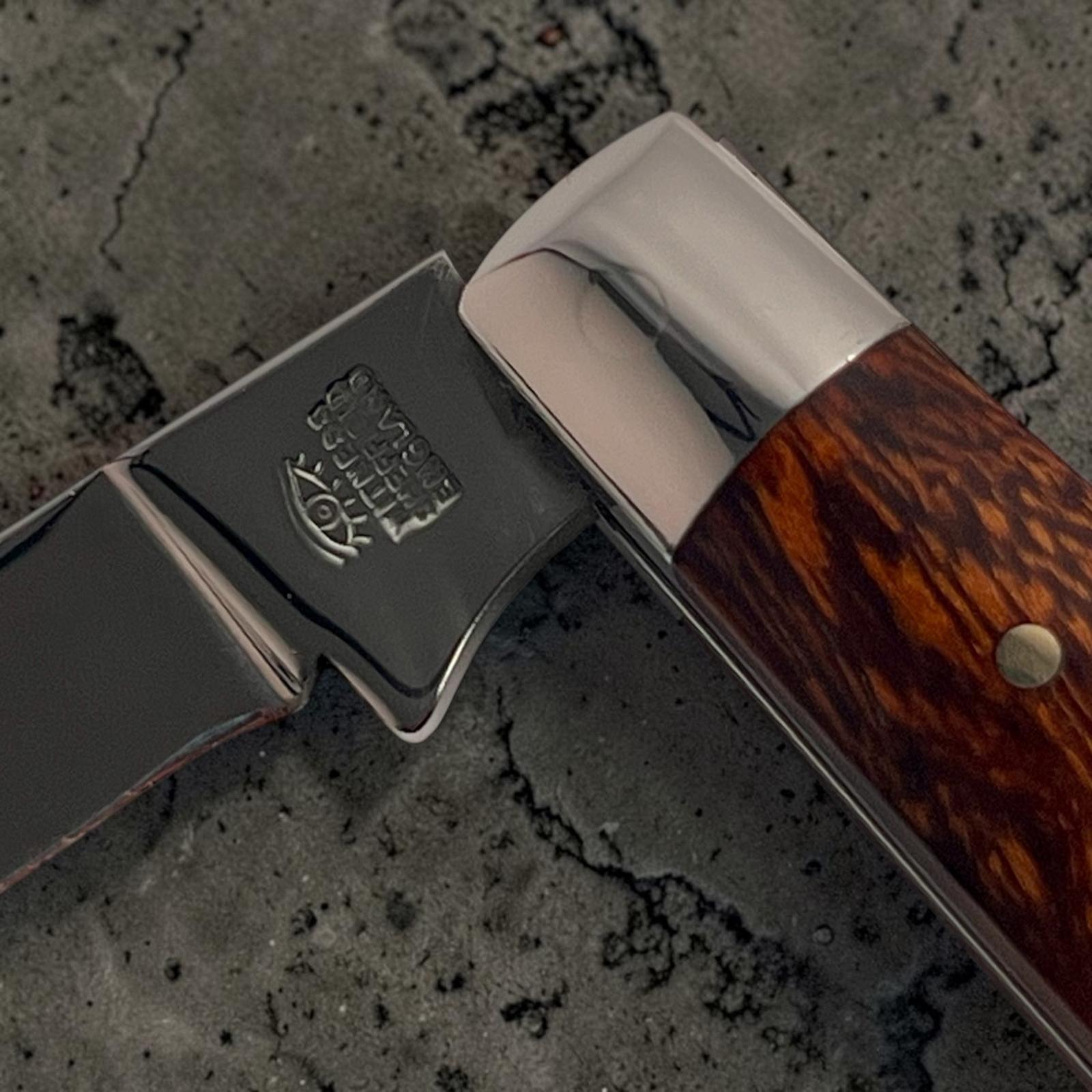 Taylors Eye Witness Premier Collection Peach Pruner Ironwood Scales Plain Back