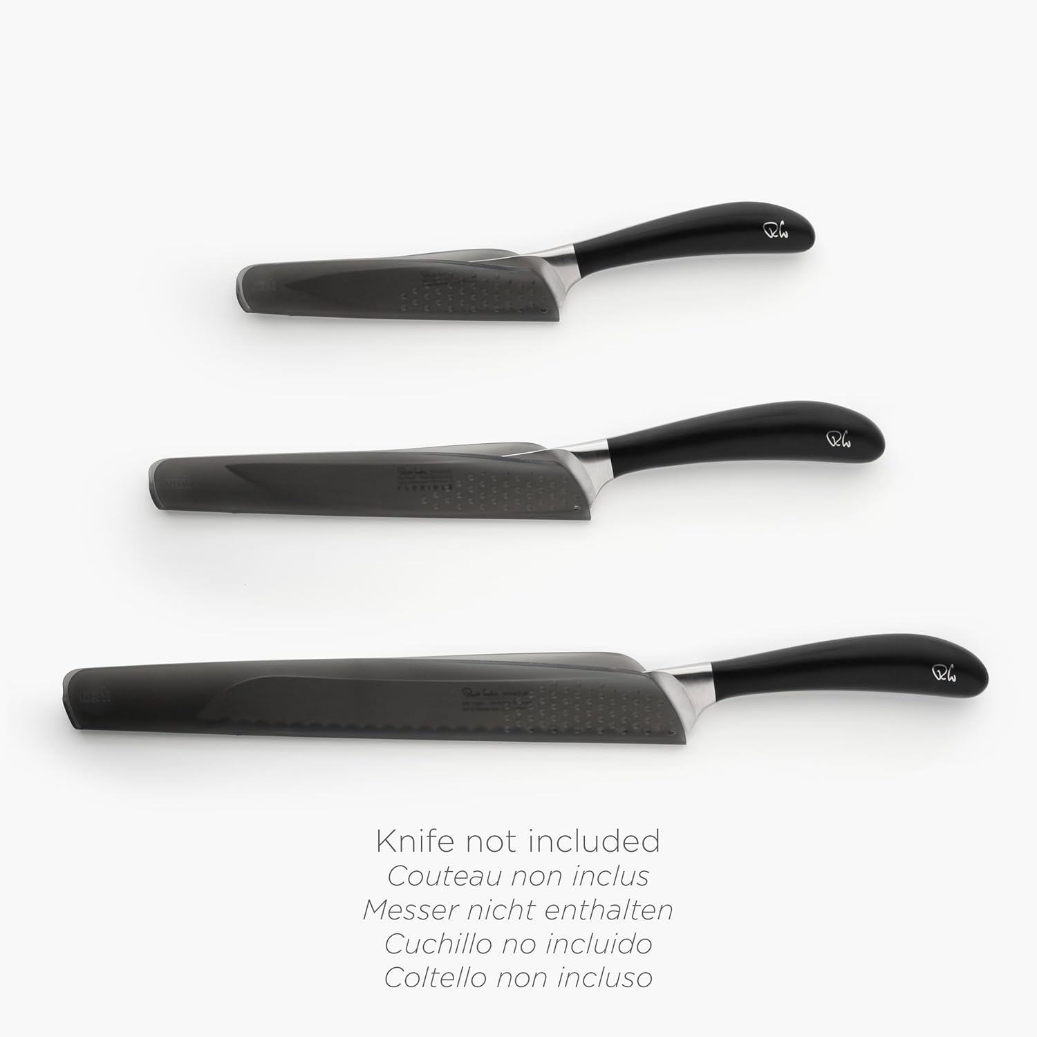 Nosh Universal Knife Guards - 3 Piece Set Translucent Grey