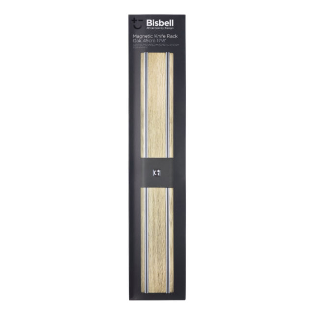 Bisbell No.21 Bisichef No.21 - Oak Centre-mount Magnetic Knife Rack 45cm
