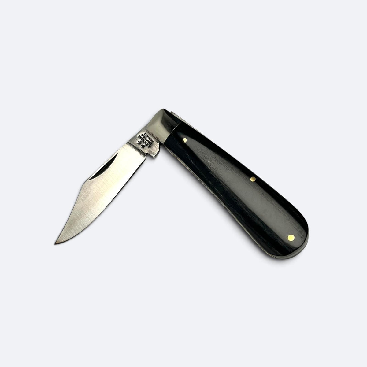 Joseph Rodgers Clip Point Pocket Knife Matt Blade Laminated Blackwood Scales