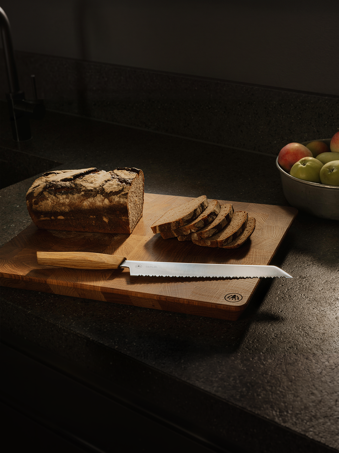 Horl Brotmesser Oak Handle Bread Knife