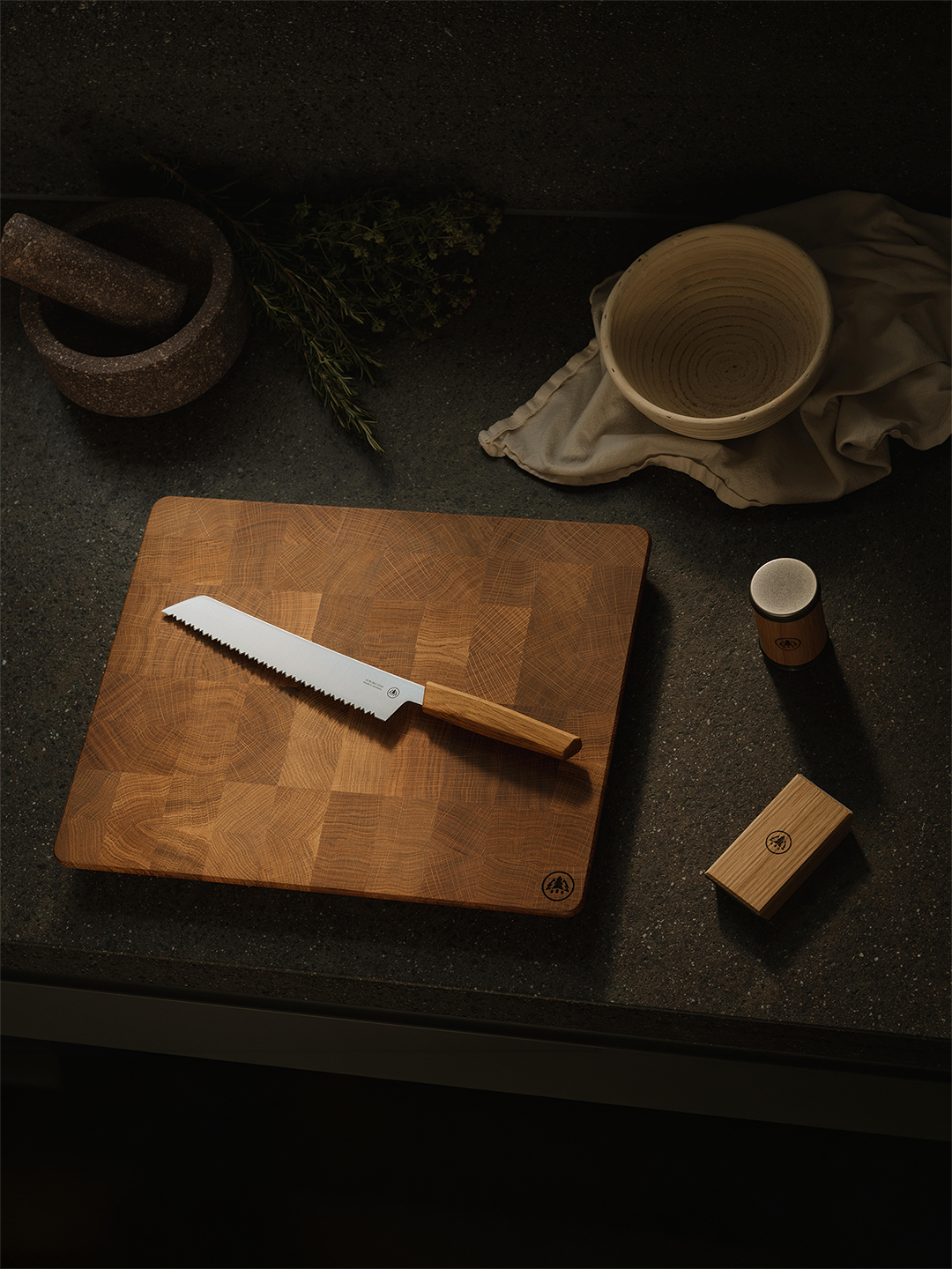 Horl Brotmesser Oak Handle Bread Knife