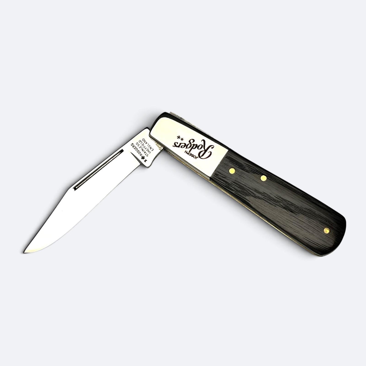 Joseph Rodgers Barlow Pocket Knife Polished Blade Dark Oak Scales