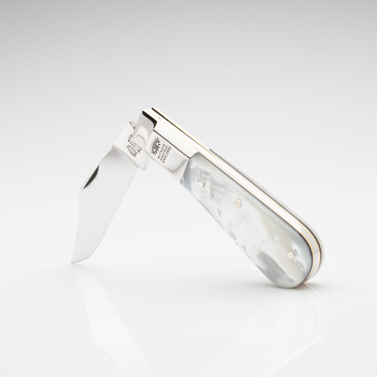 Taylors Eye Witness Premier Collection - Single Blade Barlow Pocket Knife Mother Of Pearl Scales