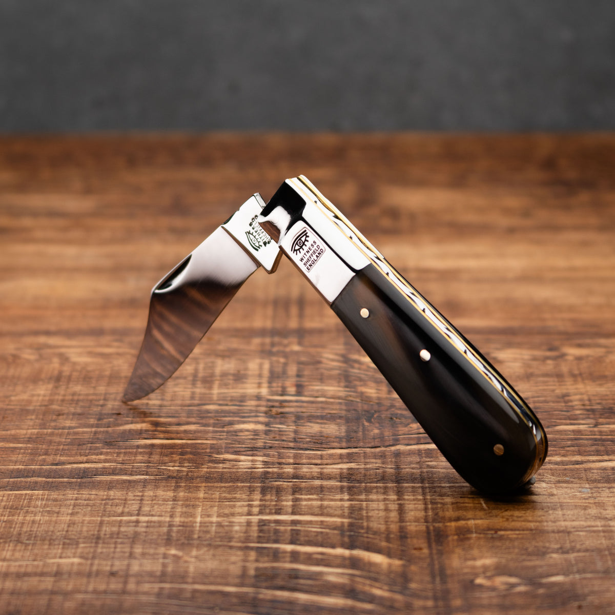 Taylors Eye Witness Premier Collection - Single Blade Ox horn Worked Back