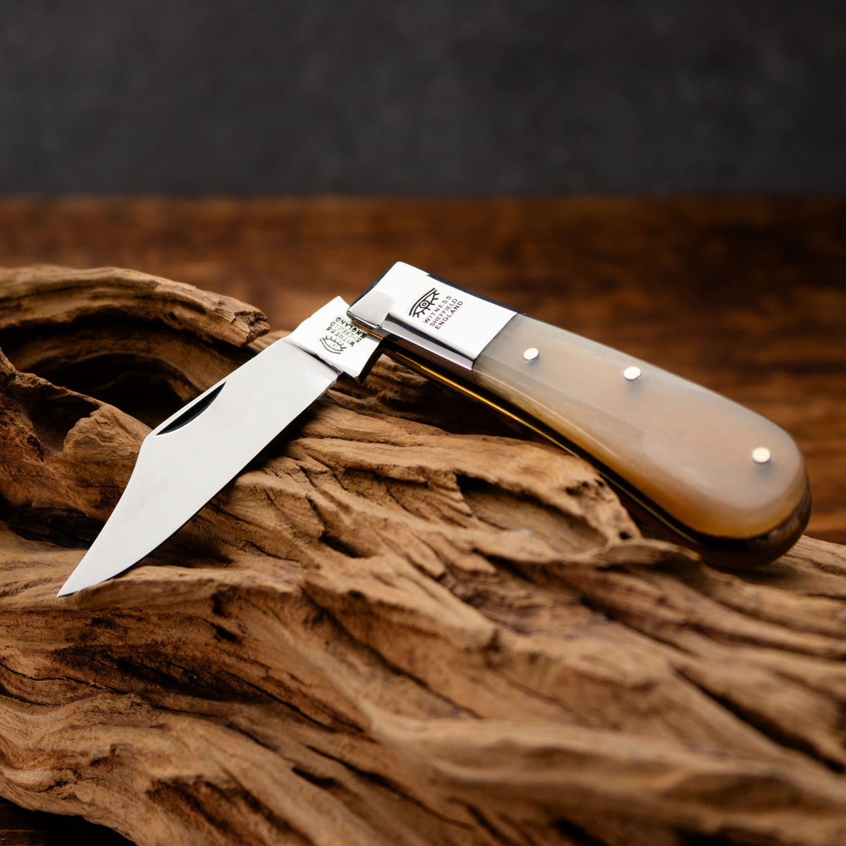 Taylors Eye Witness Premier Collection - Single Blade Ramshorn Worked Back