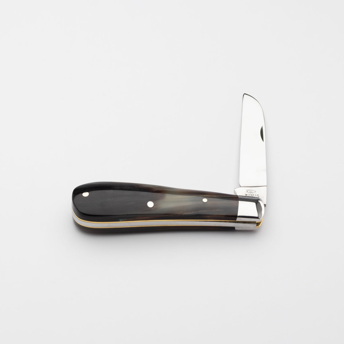 Taylors Eye Witness Premier Collection - Single Blade Lambfoot Blade Ox Horn Scales Plain Back Spring