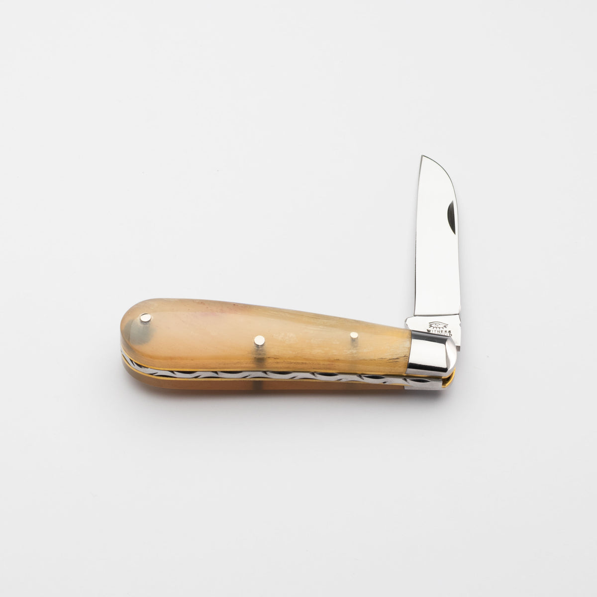 Taylors Eye Witness Premier Collection - Single Blade Lambfoot Blade Rams Horn Scales Worked Back