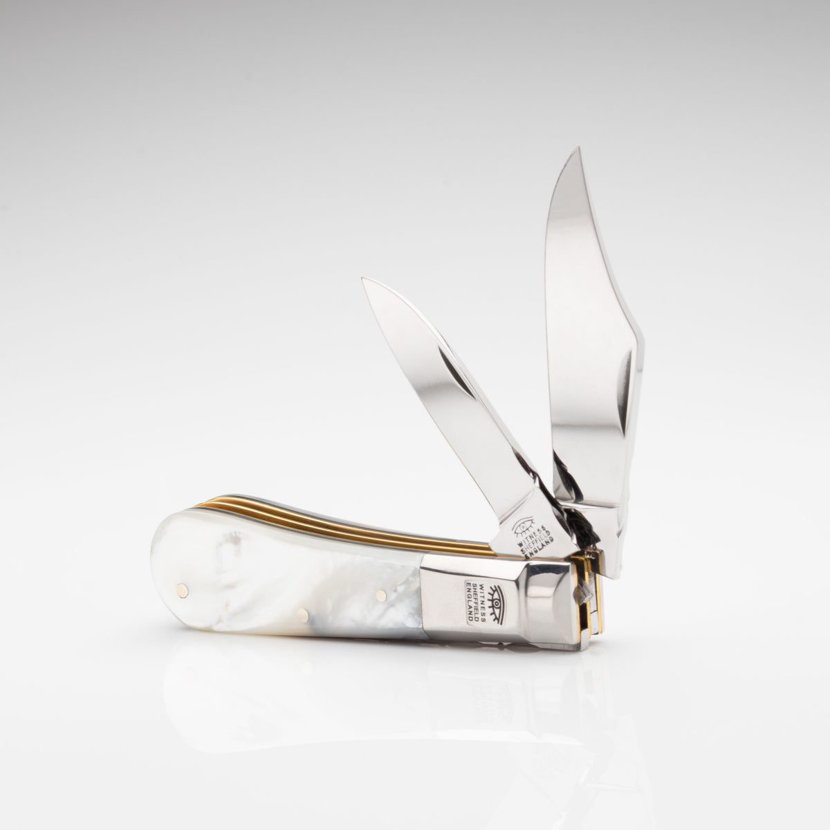 Premier Collection Twin Blade Barlow Penknife Knife with Mother of Pearl Worked Back