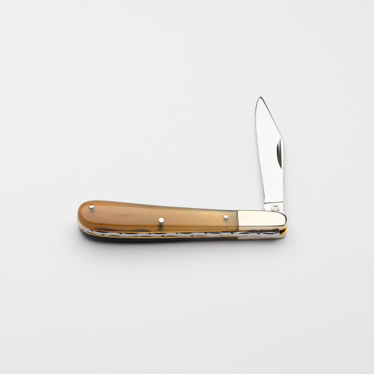 Premier Collection - Single Blade Gentlemans Clip Point Rams Horn with Worked Back Scales