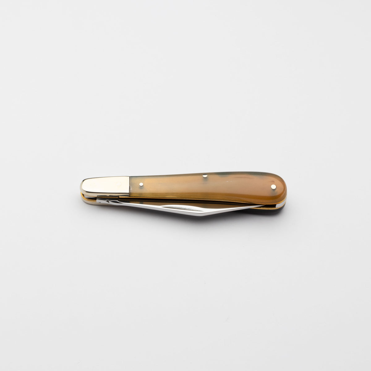 Premier Collection - Single Blade Gentlemans Clip Point Rams Horn with Worked Back Scales