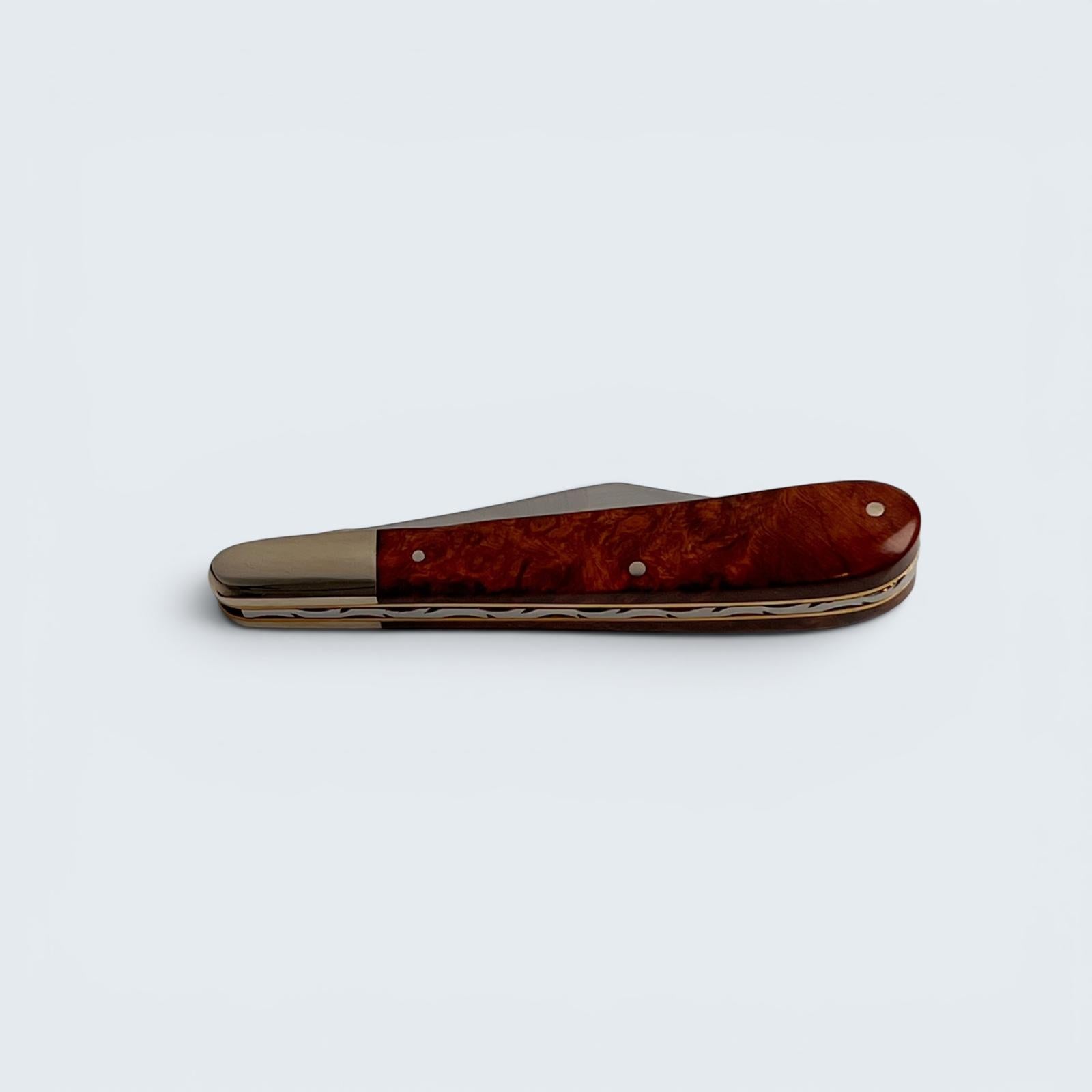 Taylors Eye Witness Premier Collection - Single Blade Gentlemans Clip Point Amboyna Burr Scales