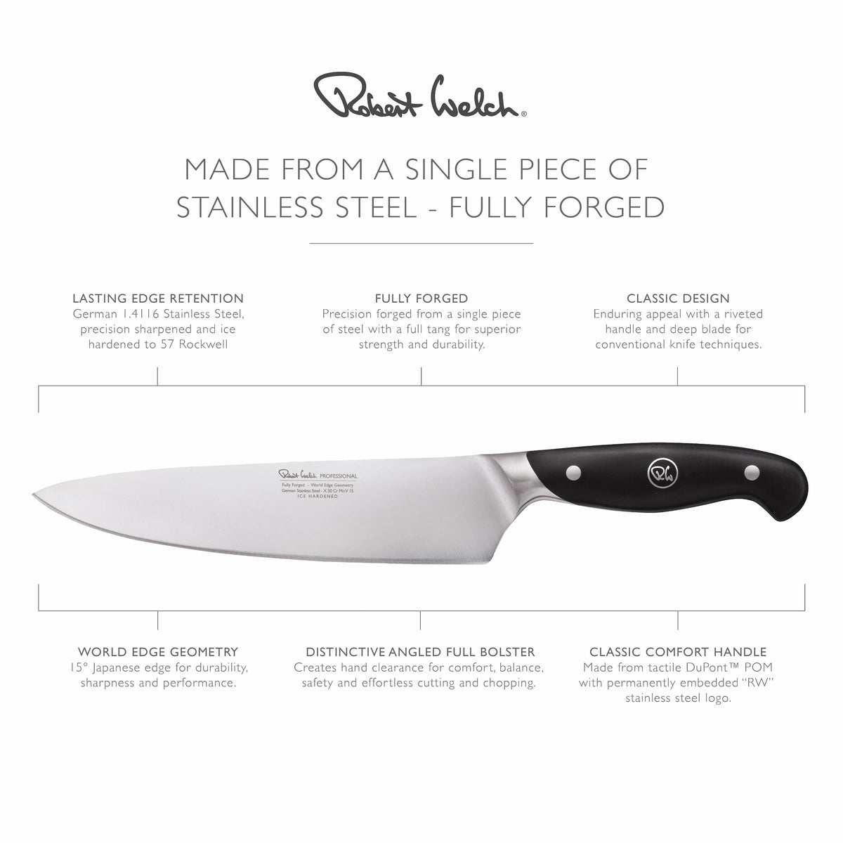 Robert Welch Professional Chef's Knife 20cm