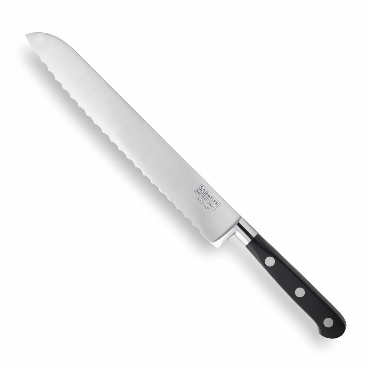 Sabatier Professional 6 Piece Bundle - 5 Piece Knife set with Stainless Steel Magnetic Knife Rack