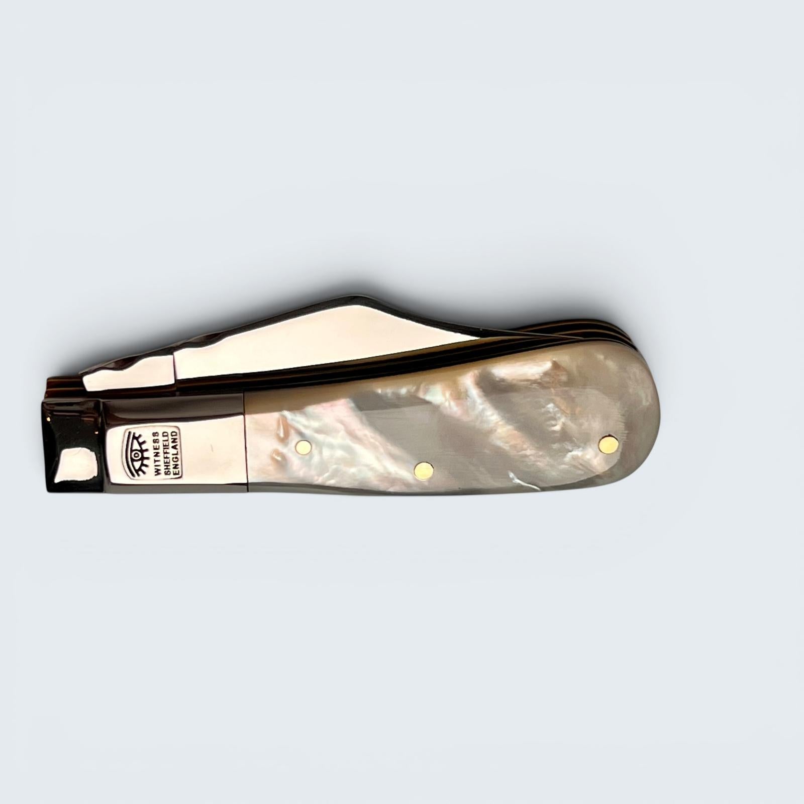 Premier Collection Twin Blade Barlow Penknife Knife with Mother of Pearl Worked Back