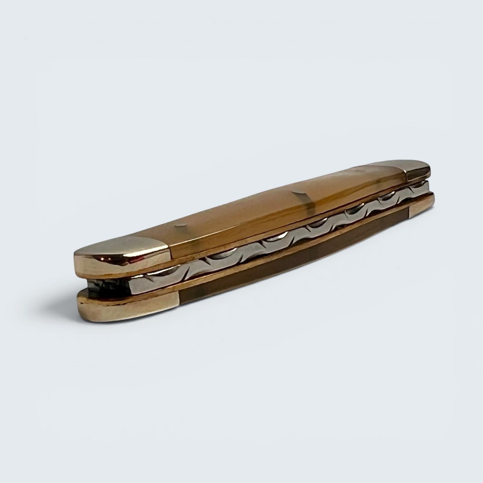 Premier Collection Twin Blade Double Bolstered Penknife with Ox Horn Scales