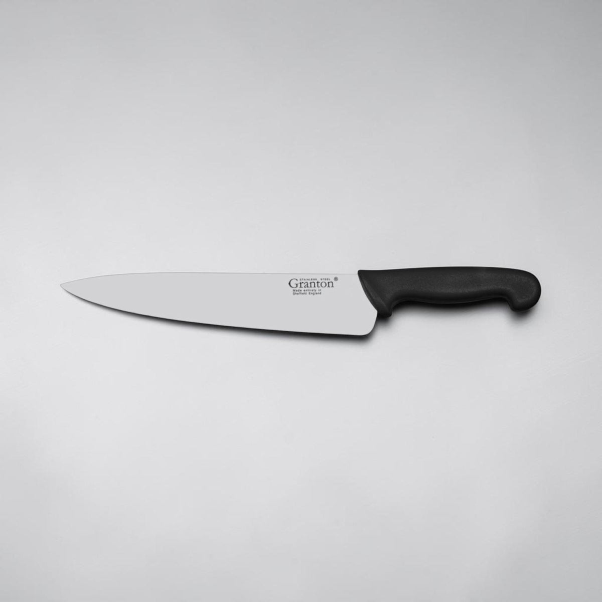 Granton Sheffield - 8.5 Inch 21cm Cooks Knife with Black Polypropylene Handle