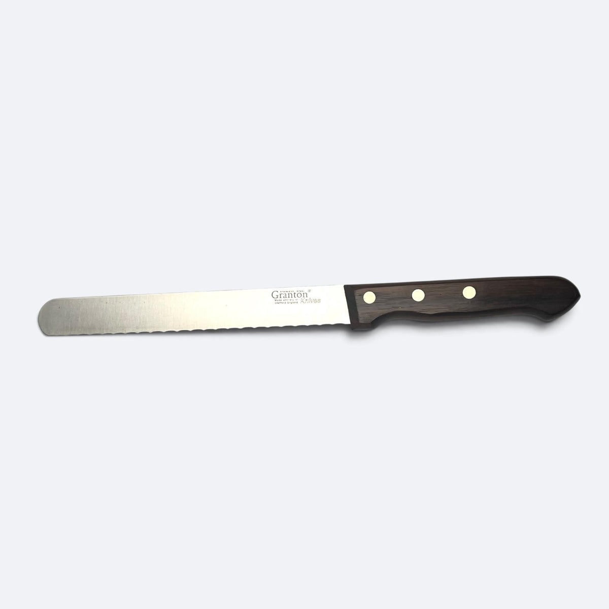 Grantonn Sheffield - 8 inch 20cm Wavy Edge Slicer with Rosewood Handle