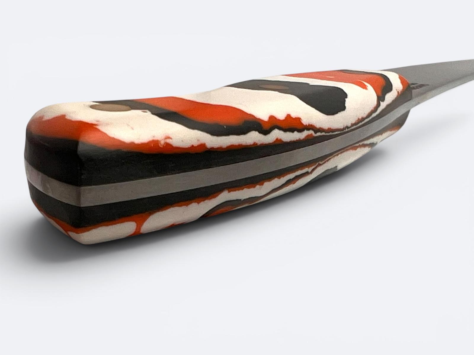 Savernake 26cm Bread Knife - Tide Handle - Arctic Anthracite and Orange