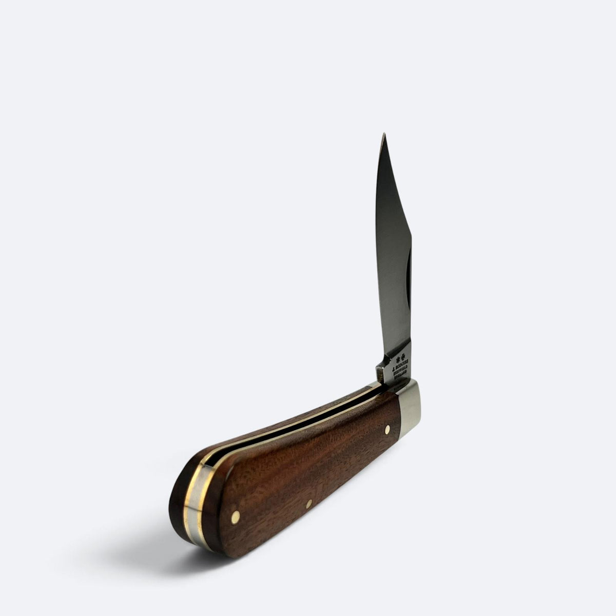Joseph Rodgers Clip Point Pocket Knife Matt Blade Hardwood Scales