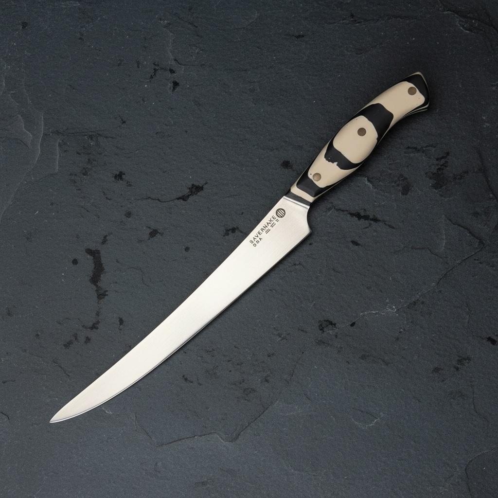 Savernake 26cm Carving Knife - Tide Handle Arctic and Anthracite