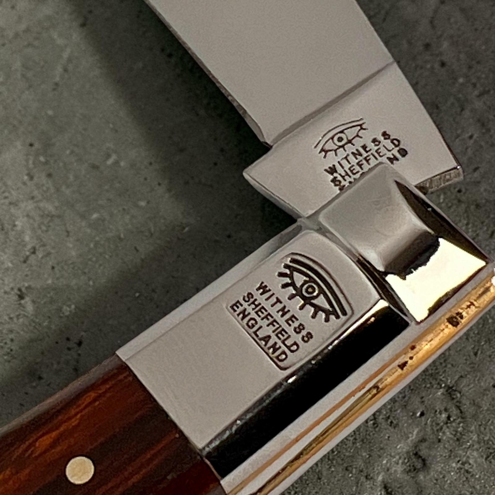 Taylors Eye Witness Premier Collection - Single Blade Desert Ironwood Plain Back