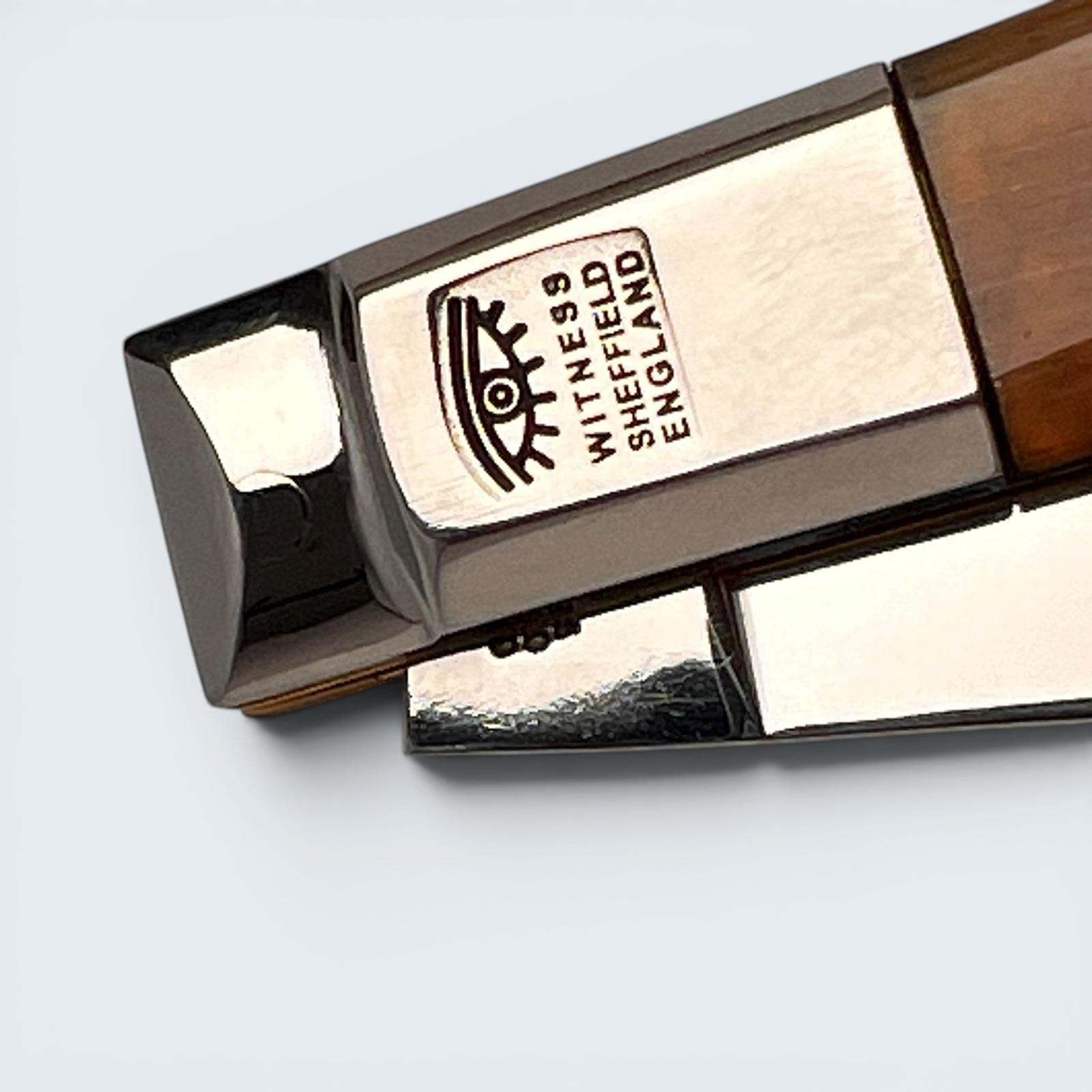 Taylors Eye Witness Premier Collection - Single Blade Ramshorn Plain Back