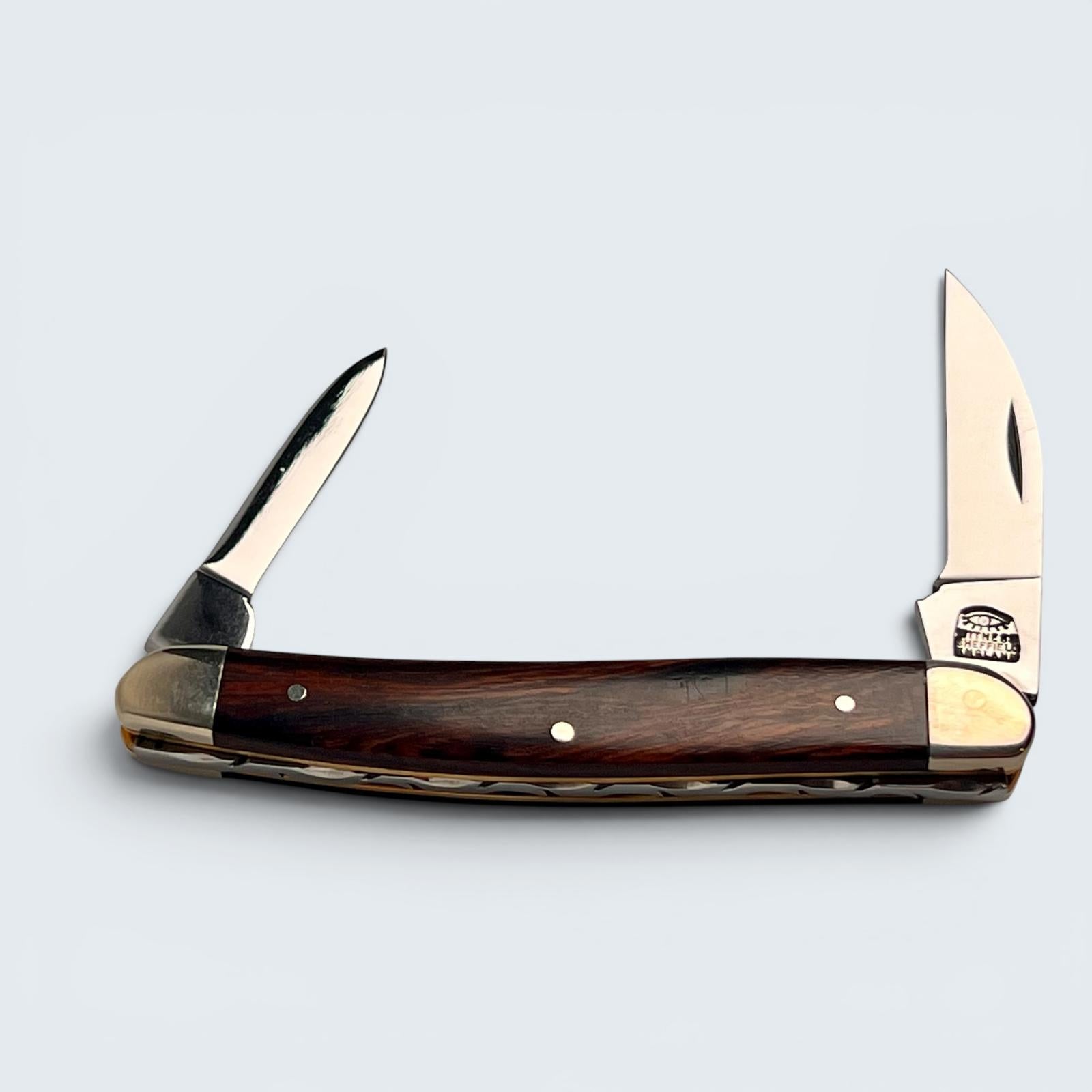 Premier Collection Twin Blade Double Bolstered Penknife with Ironwood Scales