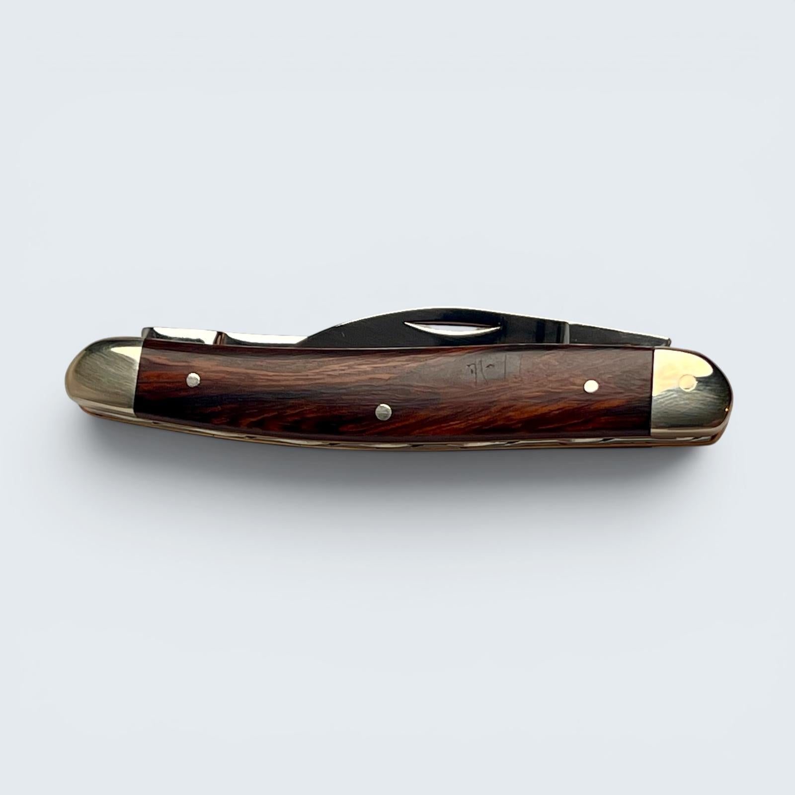 Premier Collection Twin Blade Double Bolstered Penknife with Ironwood Scales