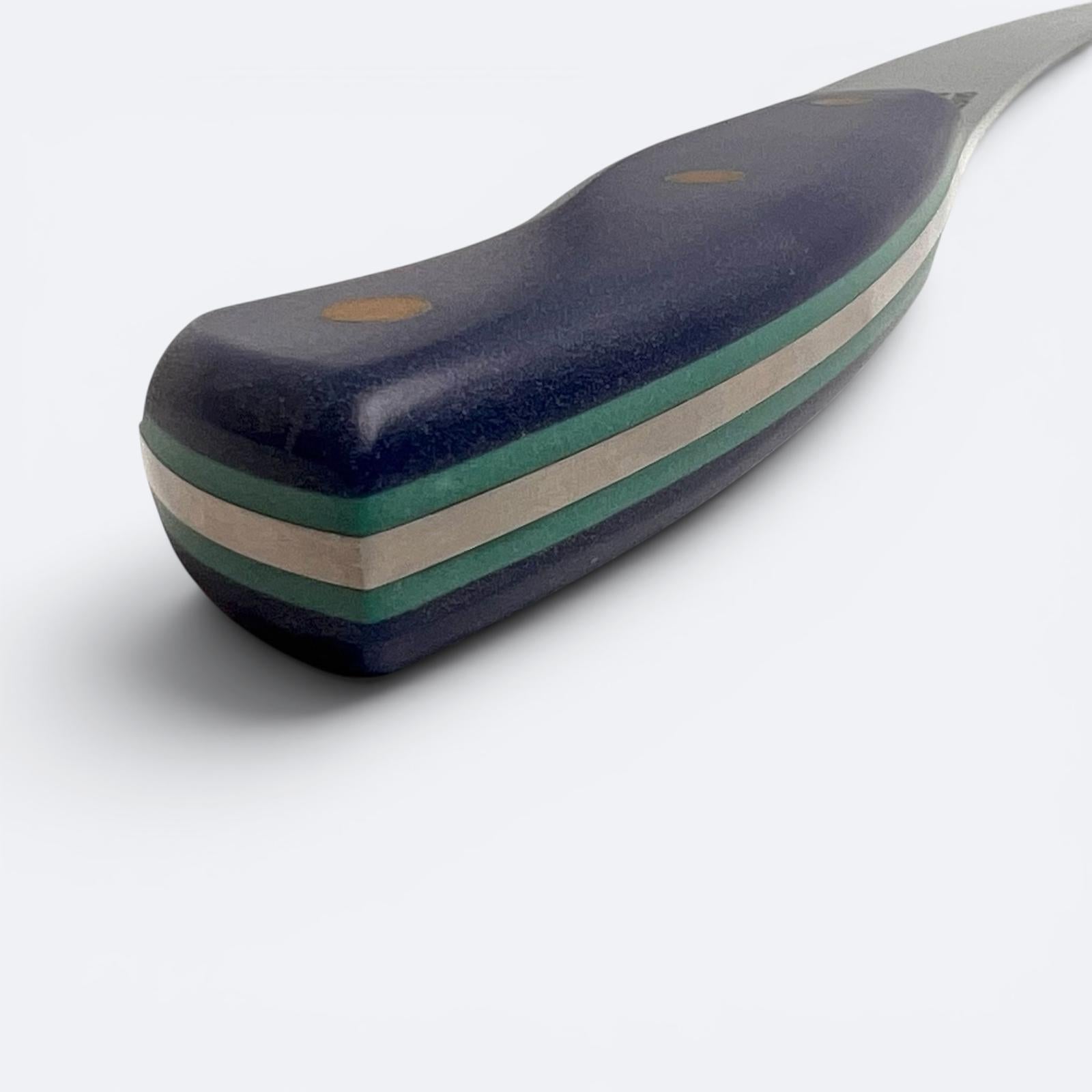 Savernake 26cm Carving Knife - Blue with Turquoise Liner