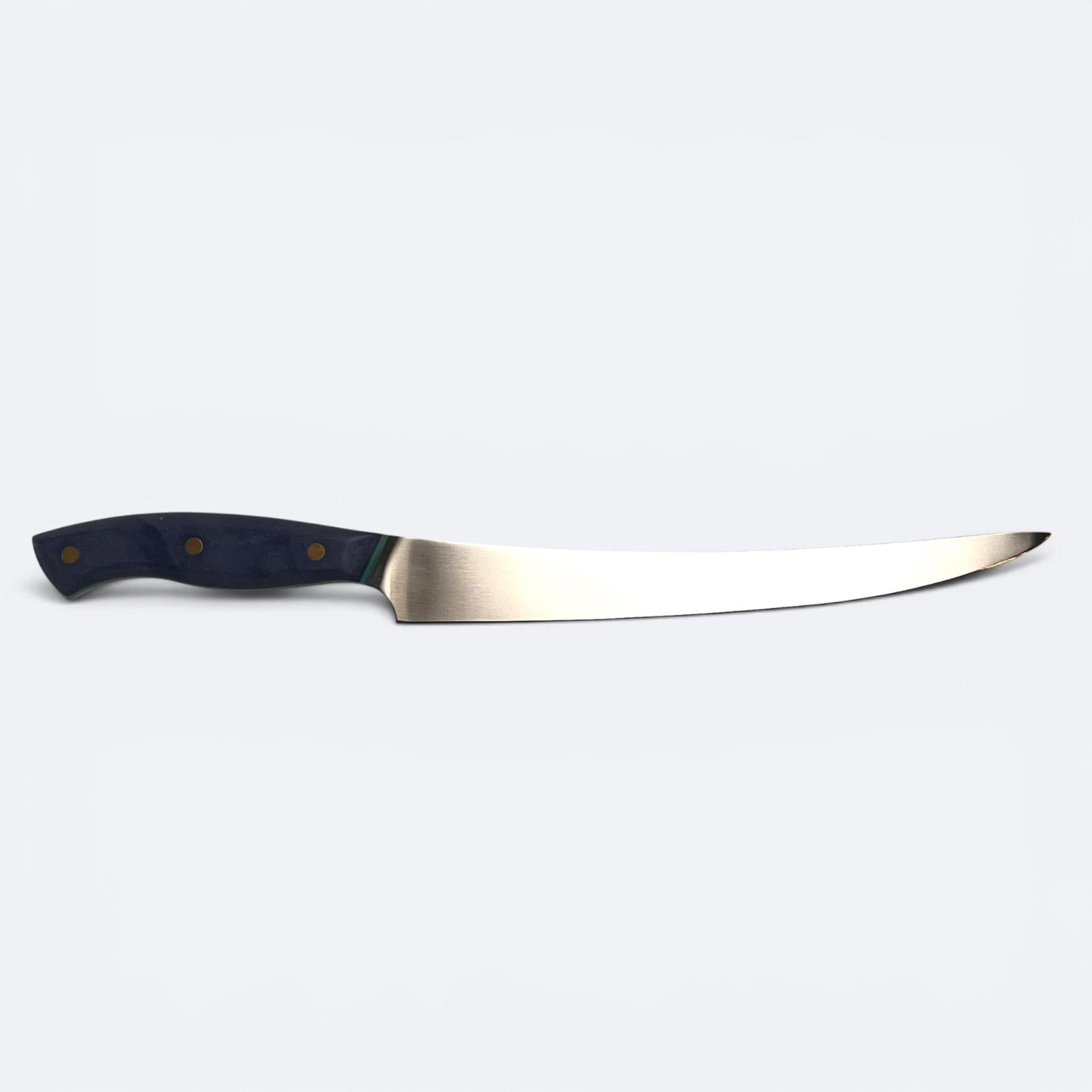 Savernake 26cm Carving Knife - Blue with Turquoise Liner