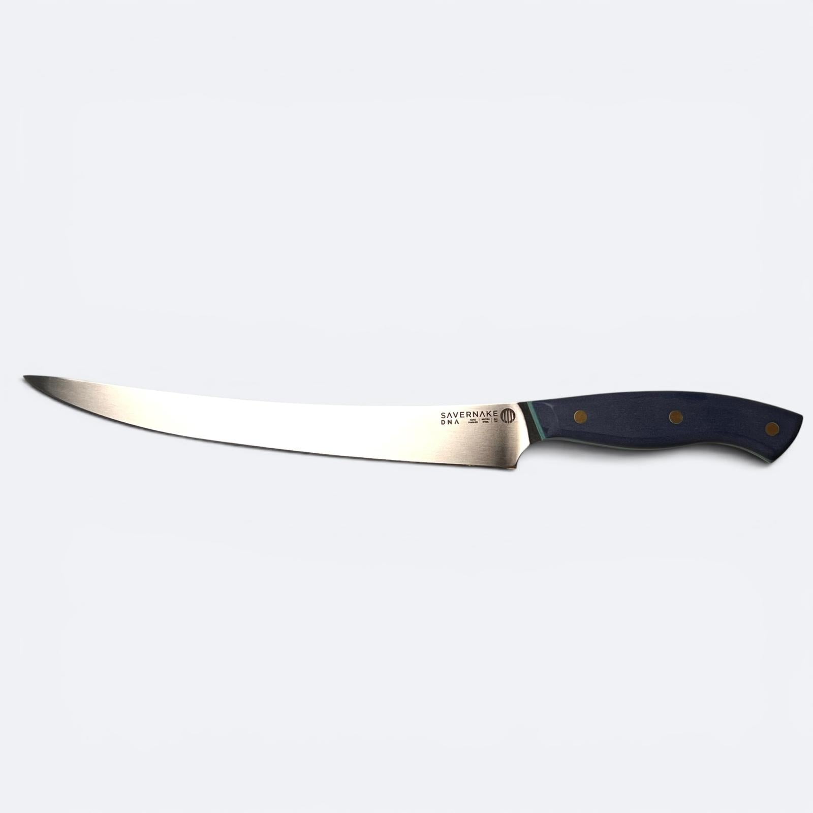 Savernake 26cm Carving Knife - Blue with Turquoise Liner