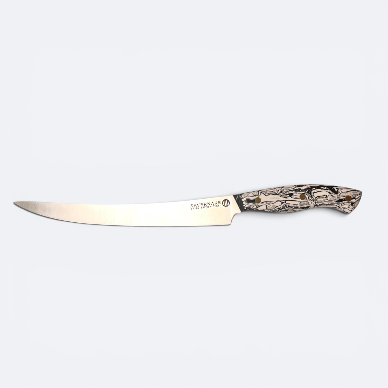 Savernake 26cm Carving Knife - Marble Handle - Arctic and Anthracite