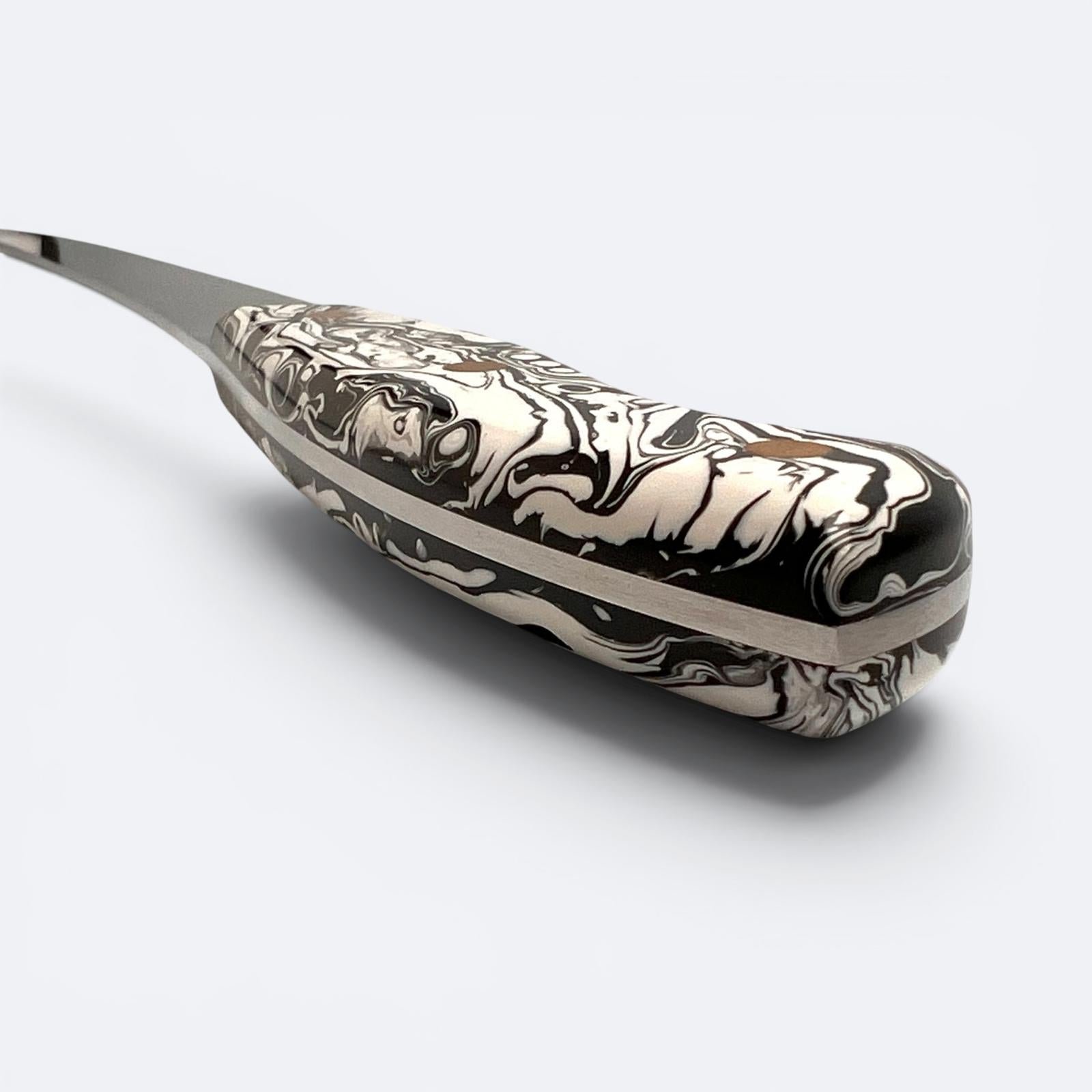 Savernake 26cm Carving Knife - Marble Handle - Arctic and Anthracite