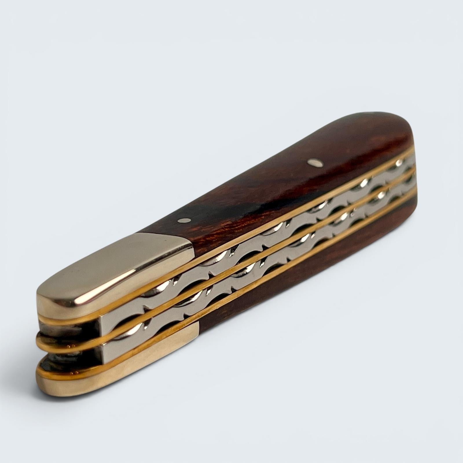 Premier Collection Twin Gentleman's Clip Point Blade with Desert Ironwood Scales