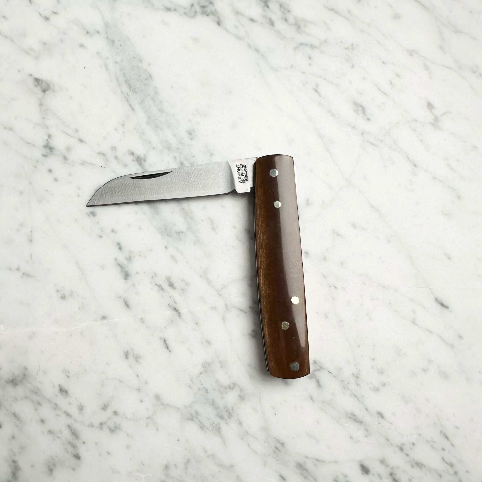Arthur Wrights Barber Sheepfoot Pocket Knife Tufnol Scales