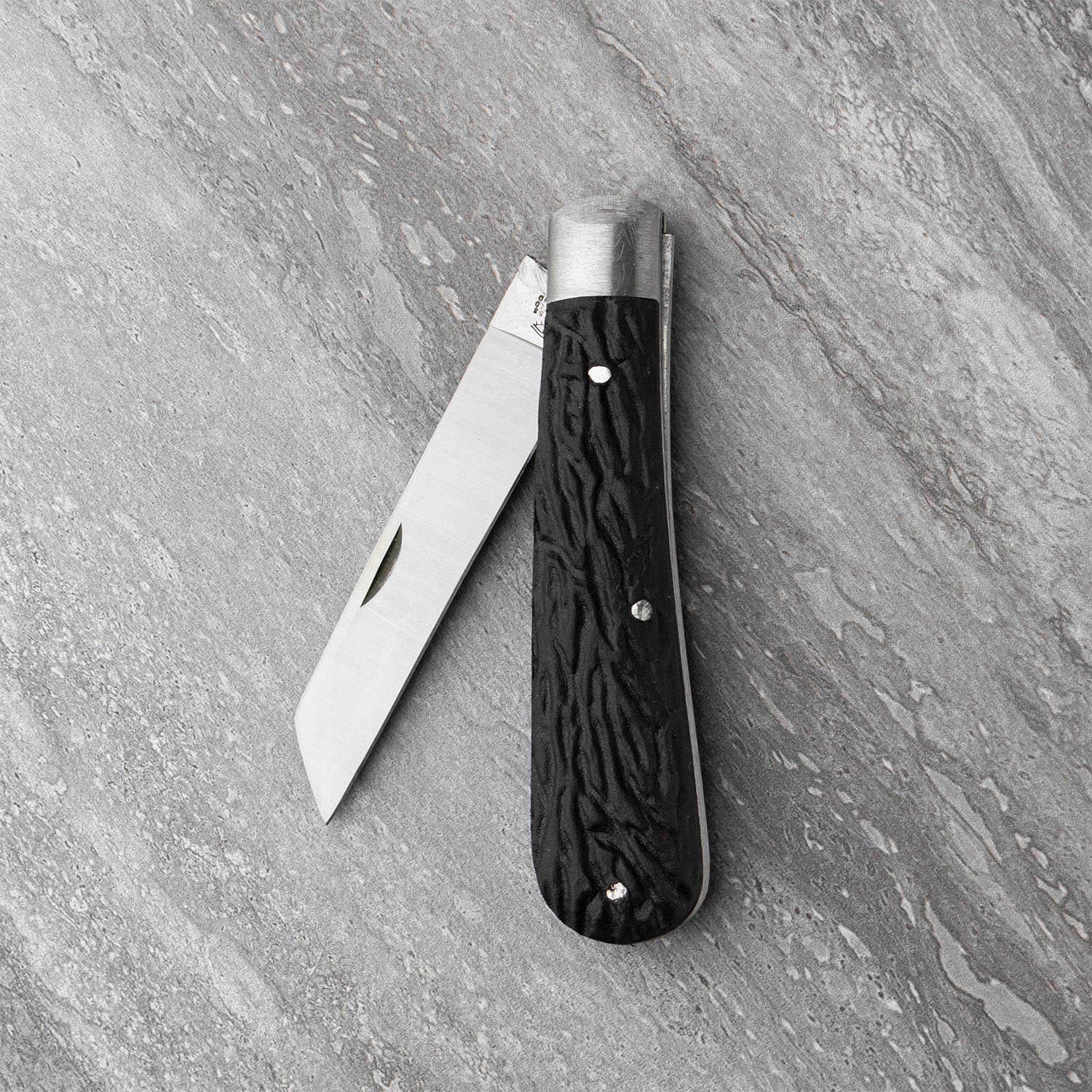 Taylors Eye Witness Sheffield Made Square Lambfoot Pocket Knife Black Imitation Stag - 2½" / 6.2cm Blade