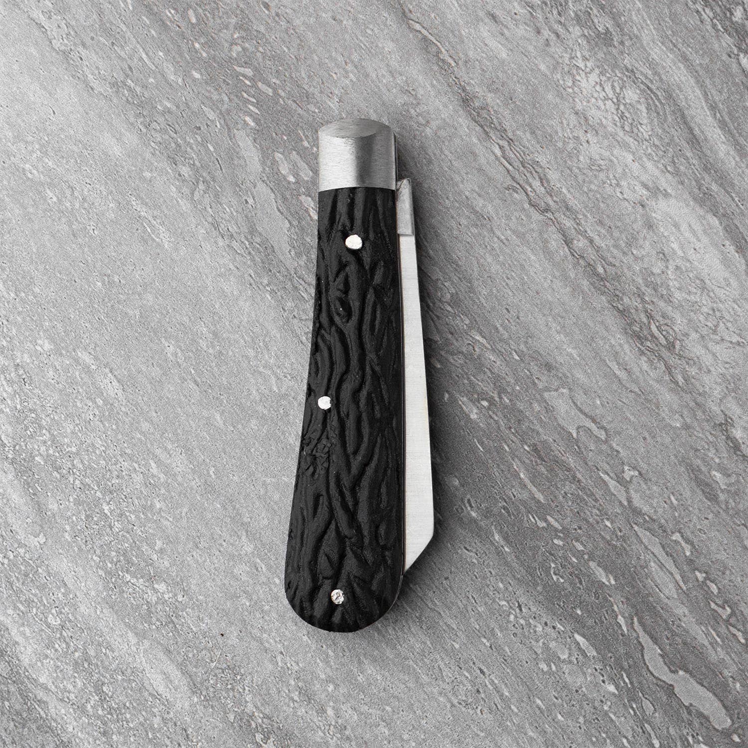 Taylors Eye Witness Sheffield Made Square Lambfoot Pocket Knife Black Imitation Stag - 2½" / 6.2cm Blade