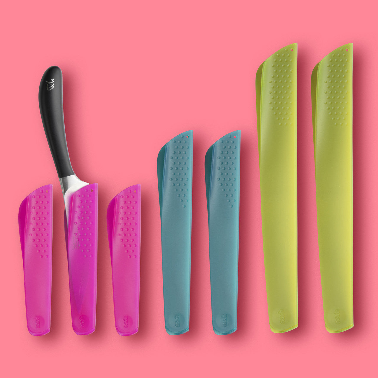 Nosh Universal Knife Guards - 7 Piece Set Tutti Frutti