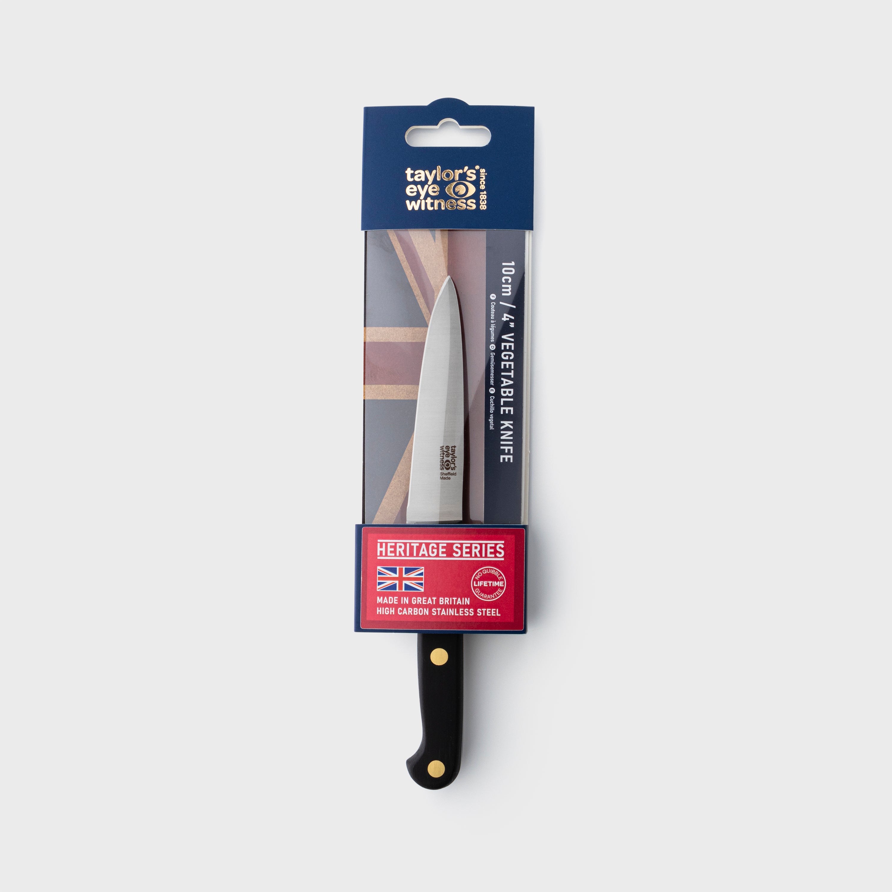 Taylors Eye Witness Heritage Series Sheffield Made 10cm Vegetable Knife