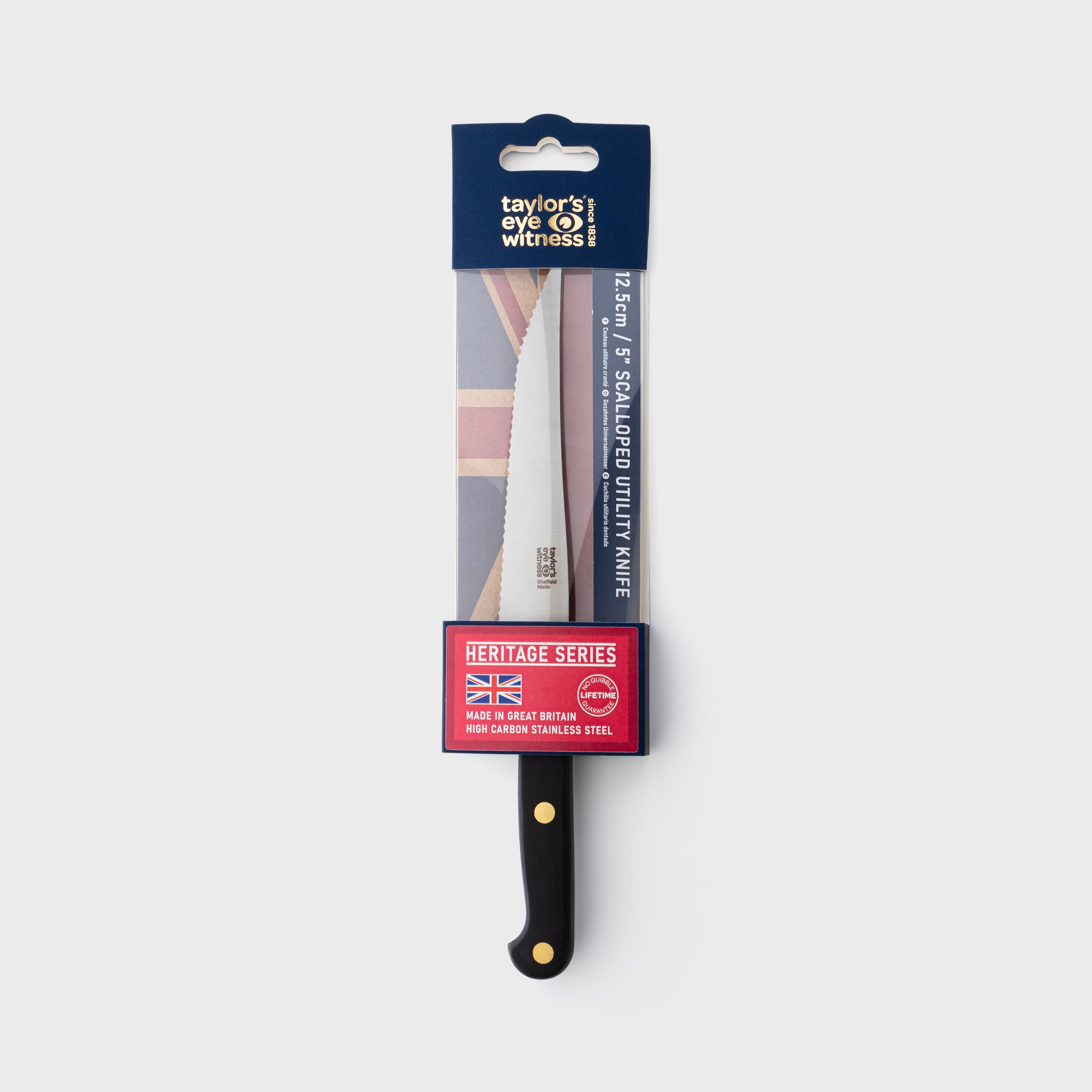 Taylors Eye Witness Heritage Series Sheffield Made 13cm Scalloped Utility