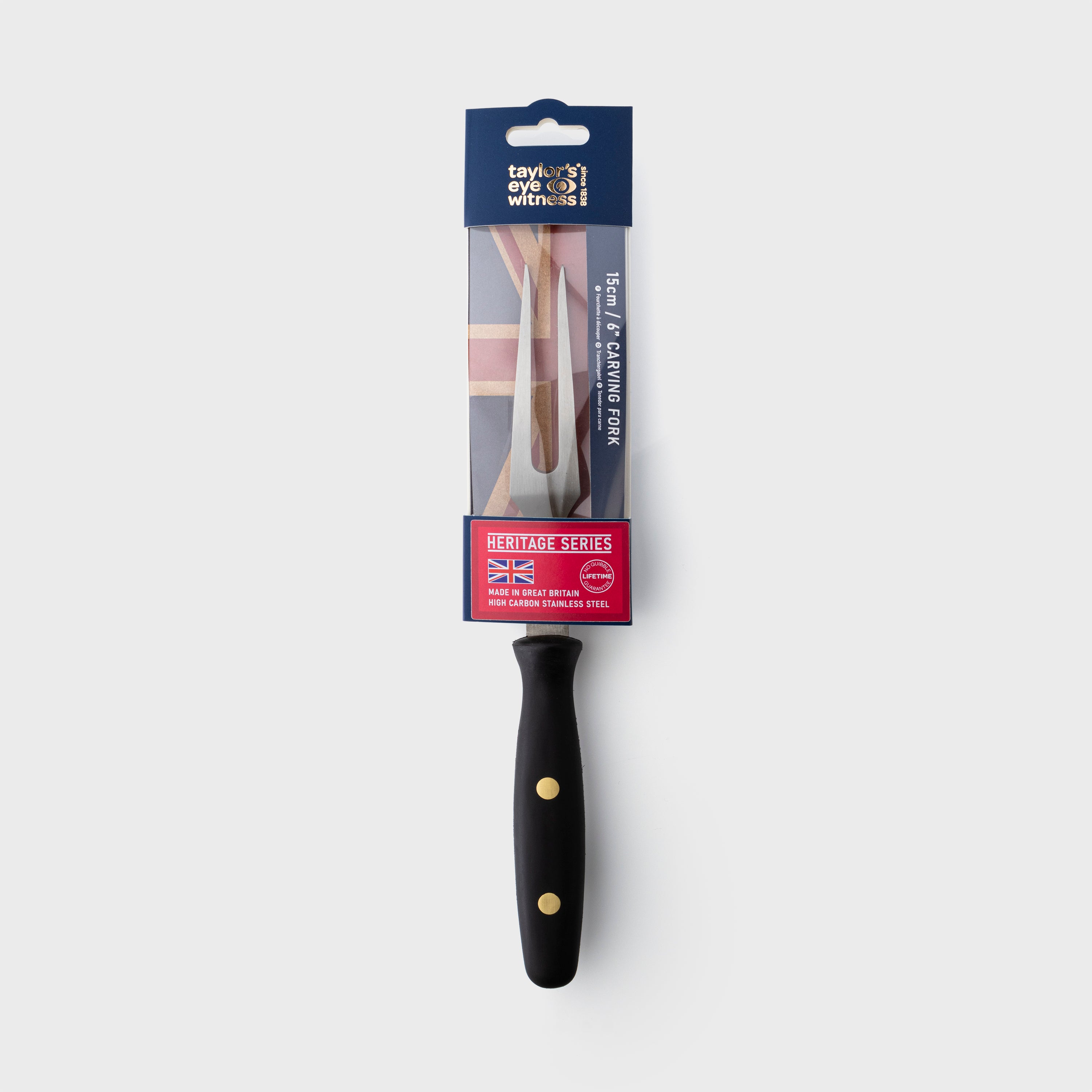 Taylors Eye Witness Heritage Series Sheffield Made 15cm Cook's Carving Fork