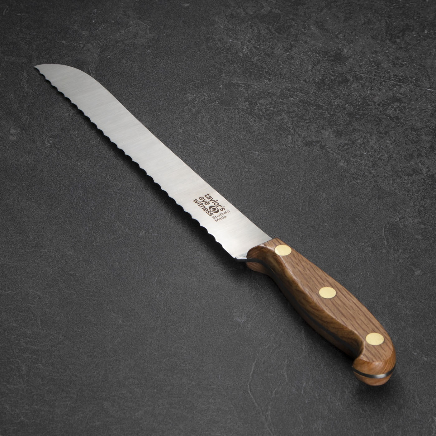 Taylors Eye Witness 'Heritage Oak' Sheffield Made 23cm Bread Knife