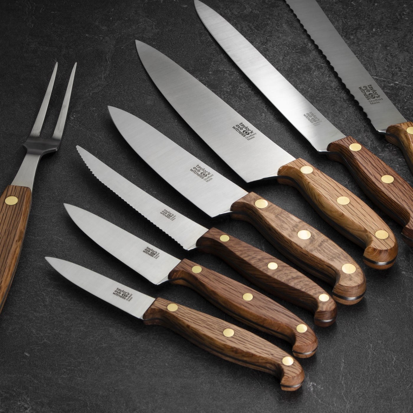 Taylors Eye Witness 'Heritage Oak' Sheffield Made Carving Fork