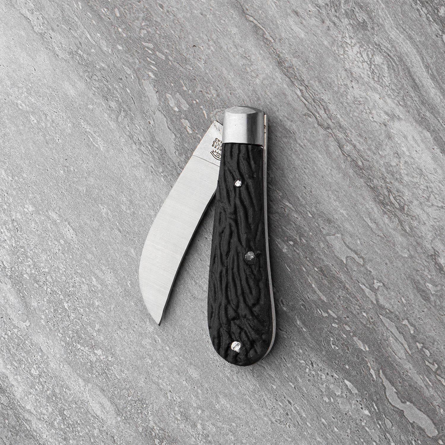 Taylors Eye Witness Farmer's 6cm Bolstered Peach Pruner Pocket Knife Imitation Stag